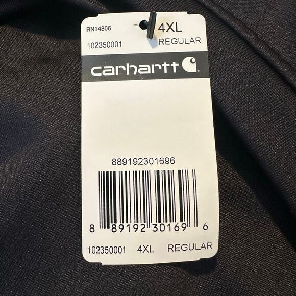 NWT Carhartt Force Midweight Diagonal Rib Base Layer 4XL - Picture 6 of 9